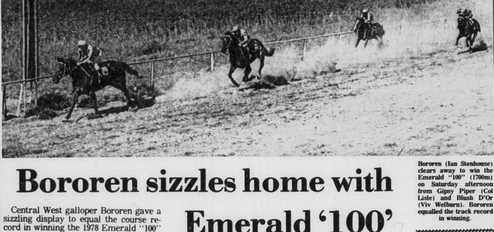 Newspaper clipping of Bororen win 7 Oct 1978