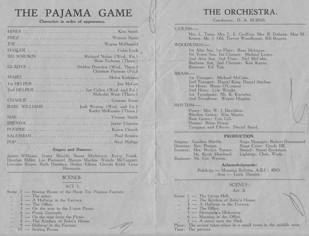 Pajama Game program