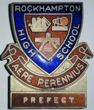 Rockhampton High School Prefect Badge
